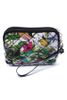  Gấu Đen - Ví/Túi Mini 3 Ngăn Thời Trang Floral (Chì Kẻ Hoa) 