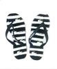 Lacoste - Dép Nữ Xỏ Ngón (Đen Sọc Trắng) 