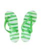  Lacoste - Dép Nữ Xỏ Ngón (Xanh Lá Cây Sọc Trắng) 