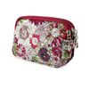  Gấu Đen - Ví/Túi Mini 3 Ngăn Thời Trang Floral (Đỏ Gấm) 