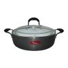 BergHome - Nồi nhôm nắp kính 34cm thấp HA0234LC-AU06