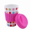 Moriitalia - Cốc sứ có nắp silicon Moriialia 400ml -  B106-X077