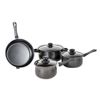 Carlmann - Bộ nồi chảo thép cacbon Carlmann 7 món (4 nồi chảo +3 nắp) TC-708-7