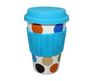 Moriitalia - Cốc sứ có nắp silicon Moriialia 400ml -  B106-X077