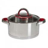  Happycook - Nồi inox cao cấp ARIES 24cm -  Đáy: 3 lớp - Nắp: Kính cường lực - HC-24AR 
