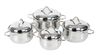 Happycook - Bộ nồi Inox 3 đáy - Đáy: 3 lớp,  nắp: Inox - HC08C5 