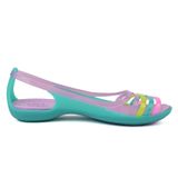  Crocs - Giày xăng đan nữ Isabella Huarache Flat W Iris 202463-532 (Xanh tím) 