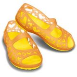  Crocs - Giày Búp Bê Bé Gái Flat C 14094-6CI (Grapefruit/Sun) 