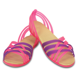  Crocs - Giày Búp Bê Huarache Flat (Vibrant Pink/Neon Purple) 