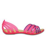  Crocs - Giày Búp Bê Huarache Flat (Vibrant Pink/Neon Purple) 