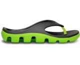  Crocs - Duet Sport Dép Tông Flip-flop-Graphite/Volt Green Nam/Nữ Unisex 