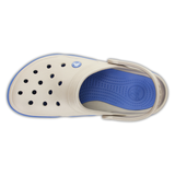  Crocs - Giày Lười Nam/Nữ Unisex Front Court Clog (Platinum/Varsity Blue) 