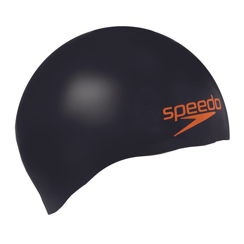  Speedo - Nón Bơi Người Lớn (Xanh Navy phối Cam) Chống Thấm Nước 