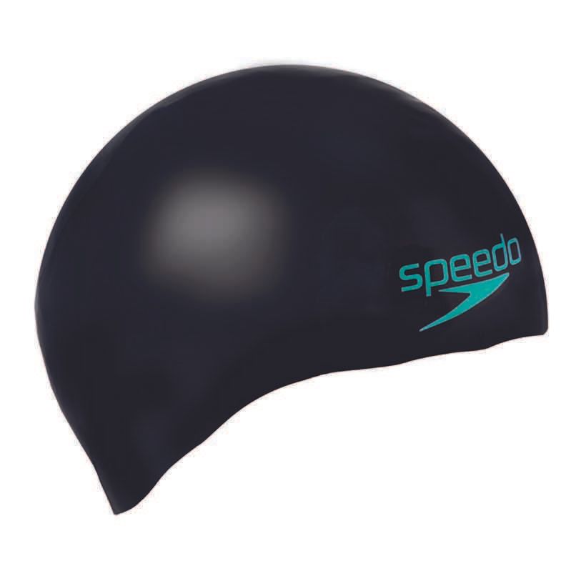  Speedo - Nón Bơi Người Lớn (Đen phối Xanh) Chống Thấm Nước 