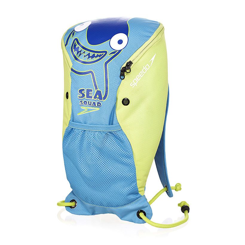  Speedo - Túi đựng đồ bơi trẻ em Sea Squad Backpack (Xanh Dương phối Xanh Neon) 