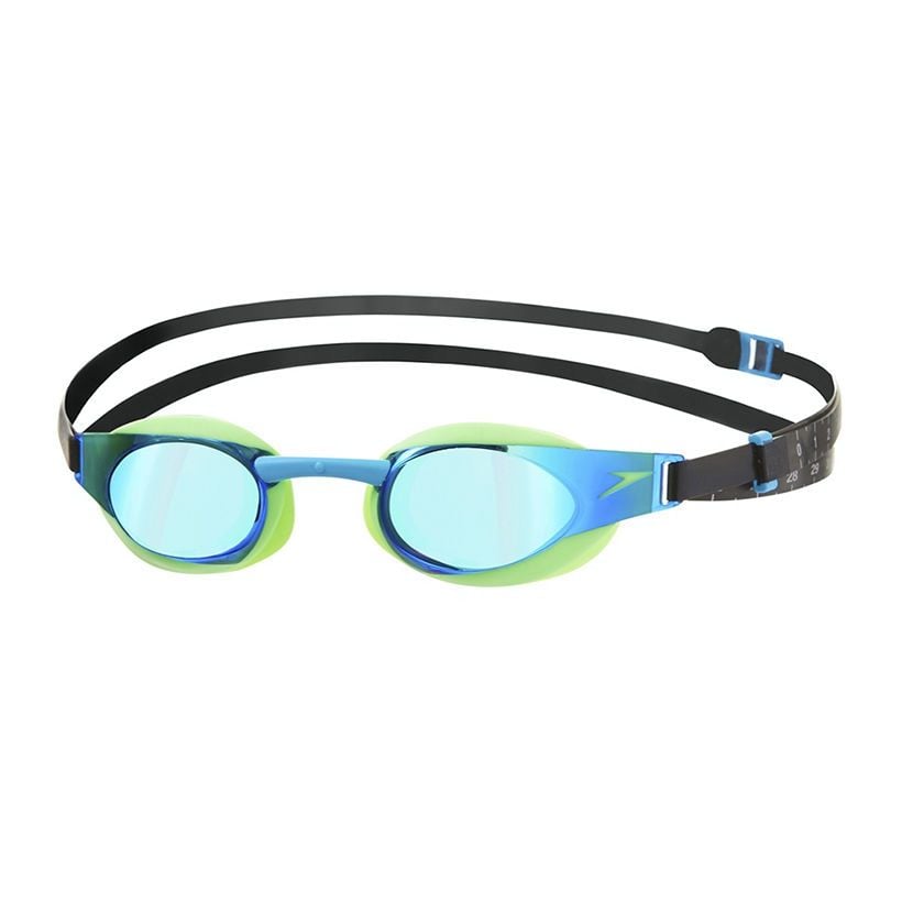  Speedo - Kính Bơi Unisex Fastskin3 Elite Goggle Mirror IQfit (Đen phối xanh) 