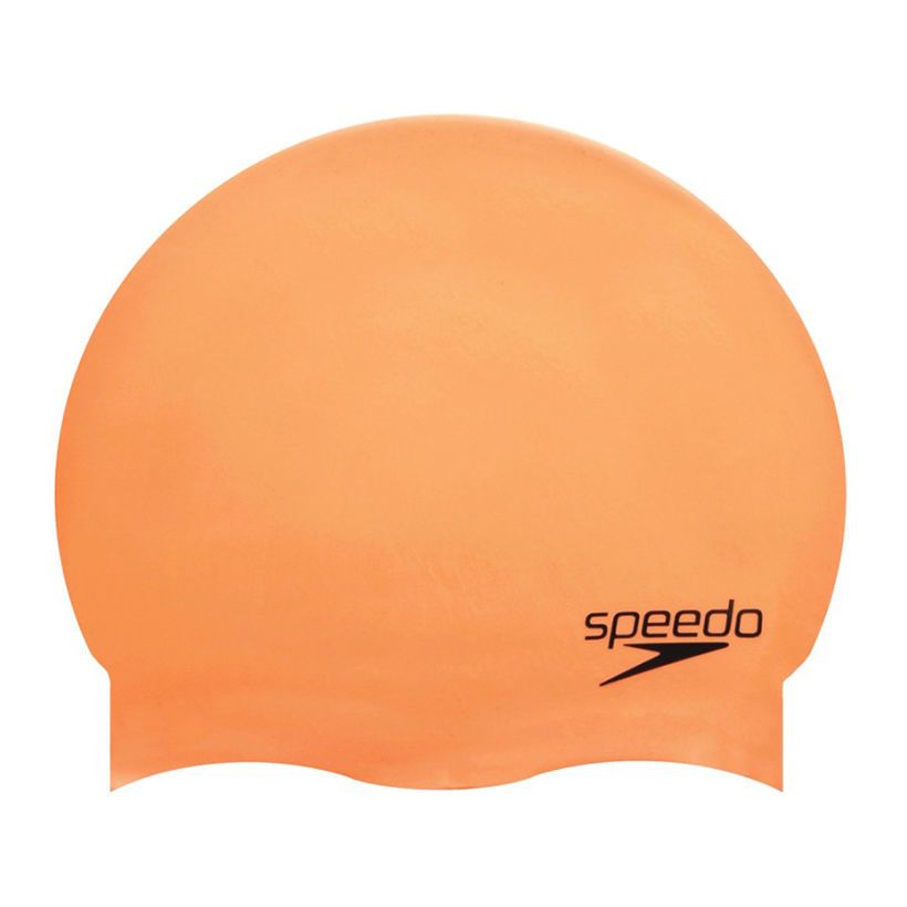  Speedo - Nón Bơi Người Lớn Plain Moulded Silicone (Cam) Chống Thấm Nước 