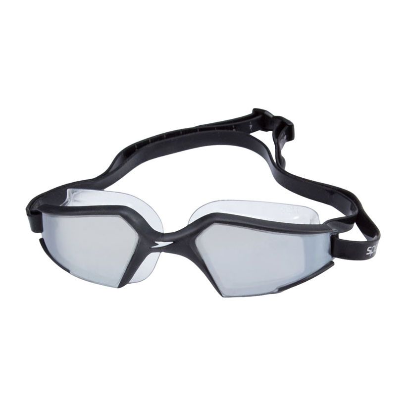  Speedo - Kính bơi unisex IQfit Aquapulse Max Mirror 2 (ASIA FIT) (Black/Silver) 