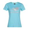  New Balance - Áo Thun Thể Thao Nữ Thời Trang T-Shirt AWLT5234SSP (Xanh Ngọc phối Hồng) 