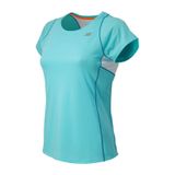  New Balance - Áo Thun Thể Thao Nữ Running T-Shirt AWRT4325SSP (Xanh Ngọc phối Trắng) 