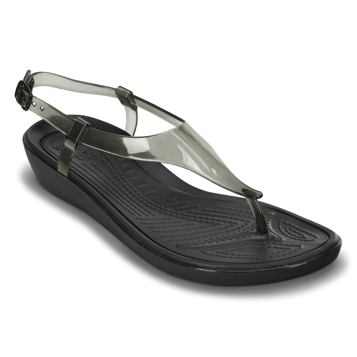  Crocs - Really Sexi T Strap Giày Sandal Black/Black Nữ 