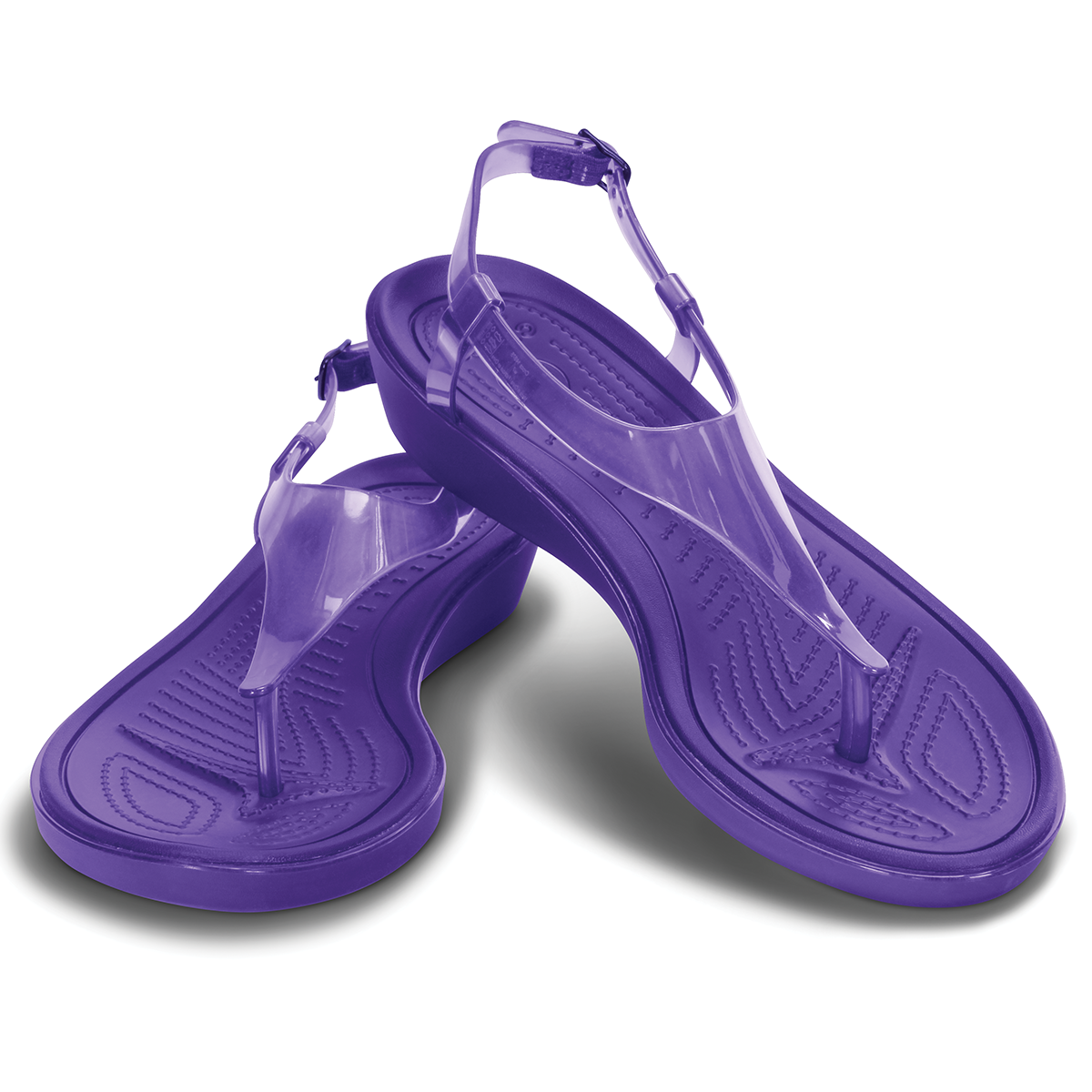  Crocs - Really Sexi T Strap Giày Sandal Ultraviolet/Ultraviolet Nữ 