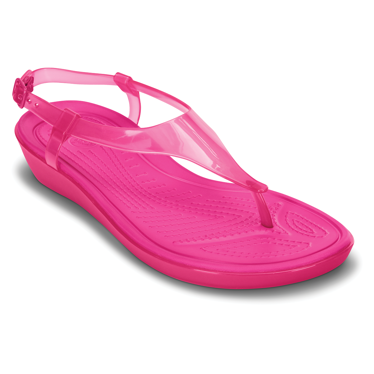  Crocs - Really Sexi T Strap Giày Sandal Candy Pink/Candy Pink Nữ 