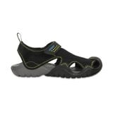  Crocs - Giày Sandal Nam Swiftwater Sandal 15041-070 (Đen-Xám-Xanh Lá) 