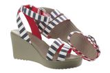  Crocs - Leigh Graphic Guốc Wedge W NANAV/White Nữ 