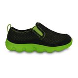  Crocs - Giày Lười Trẻ Em Unisex Duet Sport Slip-on Sneaker PS Black/Volt Green (Xanh) 