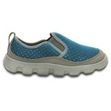  Crocs - Giày Lười Trẻ Em Unisex Duet Sport Slip-on Sneaker PS Ocean/Light Grey (Xanh) 