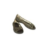  Crocs - Giày Búp Bê Adrina III Peep Toe Flat (Nâu) 