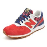 New Balance - Giày Thời Trang Thể Thao Nữ Suede Tartan Running WR996CC (Đỏ phối Xanh) 