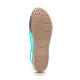  Crocs - Giày Búp Bê ColorBlock Translucent Flat (Tropical Teal/Nautical Navy) 