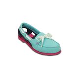  Crocs - Giày Lười Nữ Boat Shoe Mix 200109-4DO (Xanh Ngọc-Hồng-Đen-Trắng) 