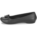  Crocs - Giày Búp Bê Gianna Simple Bow Flat Black/Black (Đen) 