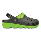  Crocs - Giày lười  nam Duet Max Clog 201398-0A1 (Đen phối xanh) 