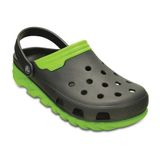  Crocs - Giày lười  nam Duet Max Clog 201398-0A1 (Đen phối xanh) 