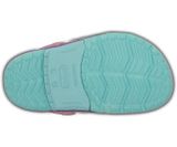  Crocs - Giày Lười Bé Gái Clog K 202662-4O9 (Xanh Ngọc-Hồng) 