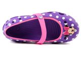  Crocs - Keeley Minnie Giày Búp Bê Flat Neon Purple/Neon Magenta Bé Gái 