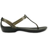 Crocs - Giày xăng đan nữ Isabella T-strap Black 202467-001 (Đen) 