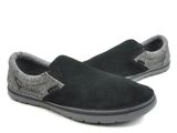  Crocs - Giày Lười Nam NorlinHerringboneSliponM Black/Charcoal (Đen Xám) 