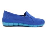  Crocs - Stretch Sole Microsuede Giày Loafer W Cerulean Blue/Electric Blue Nữ 