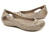  Crocs - Kadee Snake Print Giày Búp Bê Flat Women Graphite/Stucco Nữ 