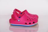  Crocs - RETRO Giày Lười Clog FUCHSIA/SEA BLUE Nam/Nữ Unisex 