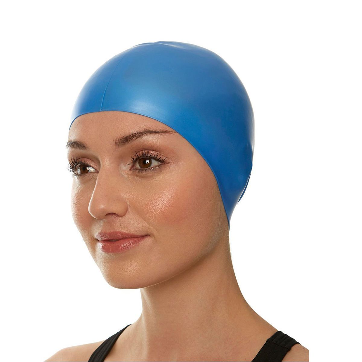  Speedo - Nón Bơi Người Lớn Long Hair (Blue) Chống Thấm Nước 