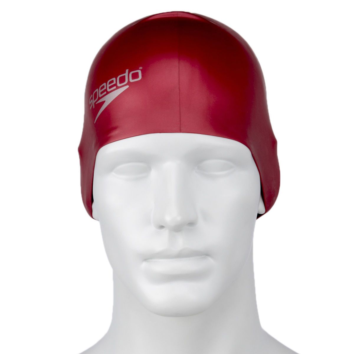  Speedo - Nón Bơi Người Lớn Long Hair (Red) Chống Thấm Nước 