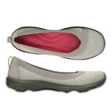 Crocs - Giày búp bê nữ Busy Day Heathered Flat Light Grey 203476-007 (Xám) 