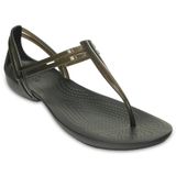  Crocs - Giày xăng đan nữ Isabella T-strap Black 202467-001 (Đen) 