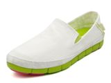  Crocs - Stretch Sole Giày Loafer W White/Volt Green Nữ 